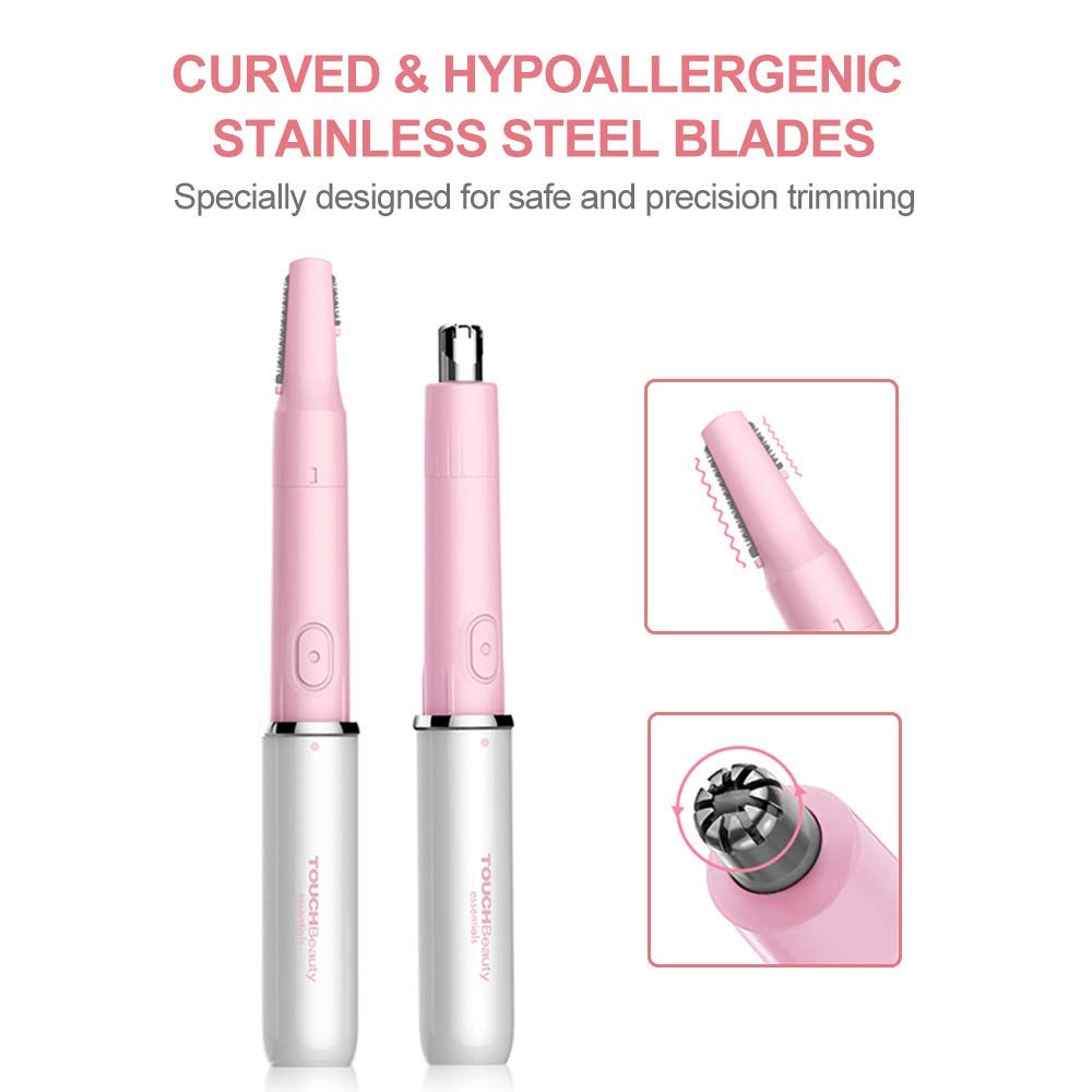 TOUCHBeauty nose trimmer head detail for safe comfortable nasal hair removal