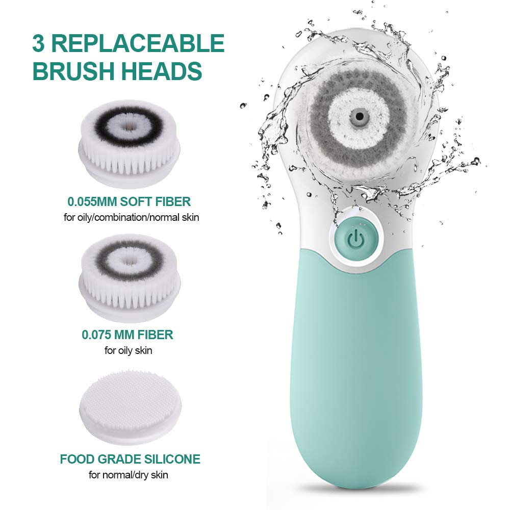 TOUCHBeauty close-up of soft fiber head showing gentle exfoliation