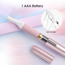 TOUCHBeauty trimmer inside makeup bag illustrating easy-to-carry grooming