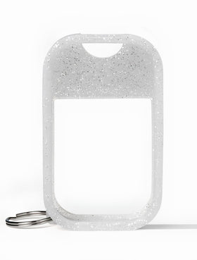 Touchland frosted sparkle case front view shows neat fit and stylish shimmer benefit