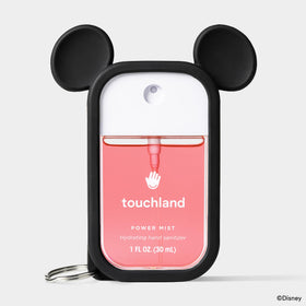 Touchland case attached to keyring demonstrating quick access benefit