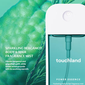 Touchland micro-mist spray dispersing, fast-absorbing hydration benefit