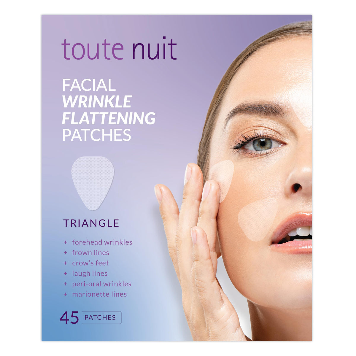 Toute Nuit front packaging showing product and count, clear presentation benefit
