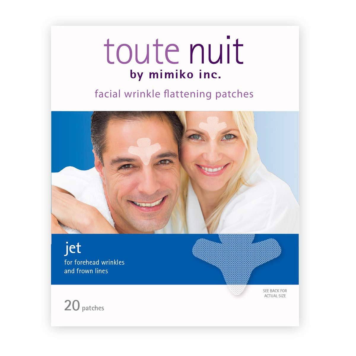 Toute Nuit transparent jet patch closeup showing thin texture