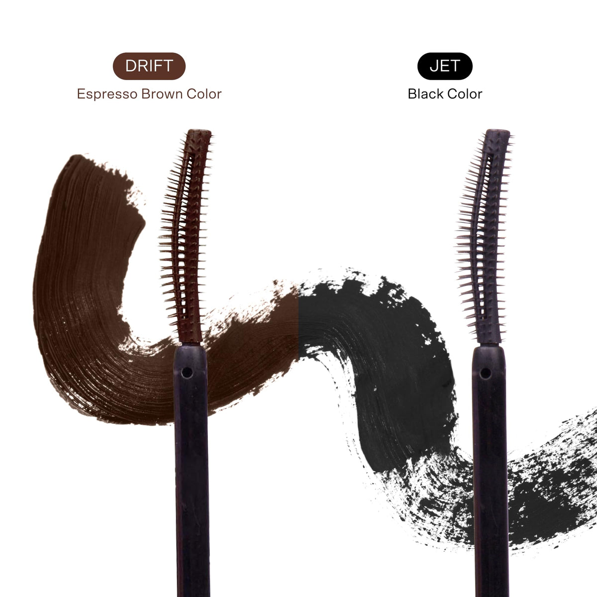 Tower 28 MakeWaves applied on eyelashes demonstrating length and lifted curl
