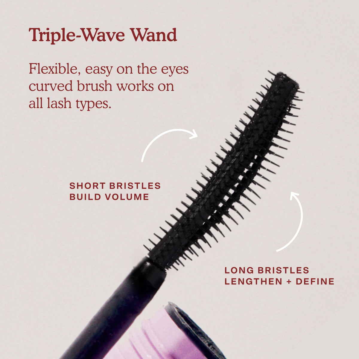 Tower 28 MakeWaves texture swipe showing creamy, buildable brown formula