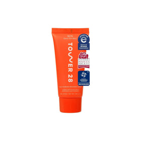 Tower 28 front packaging showing product tube and calming benefit