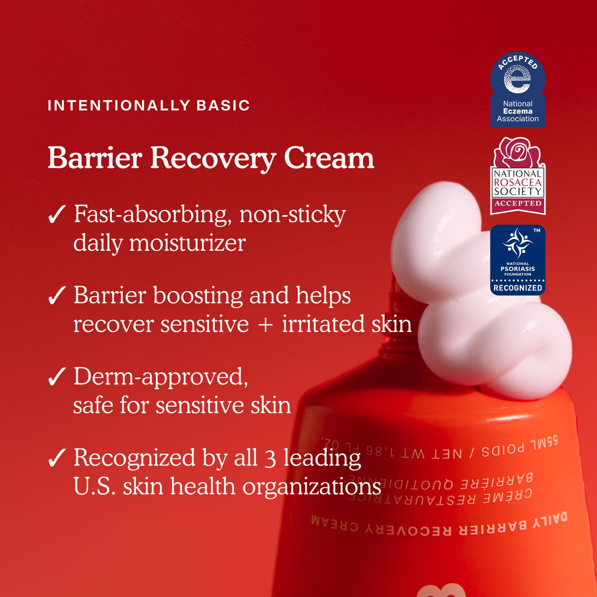 Tower 28 open jar revealing creamy contents for barrier-repair benefit