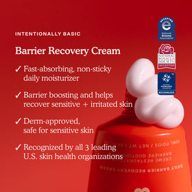 Tower 28 open jar revealing creamy contents for barrier-repair benefit