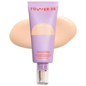Tower 28 front packaging showing SPF and tinted moisturizer benefits