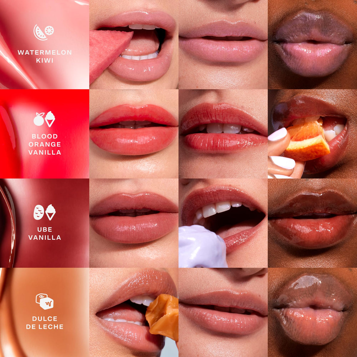 tower 28 LipSoftie applied on lips in natural light for smooth tint