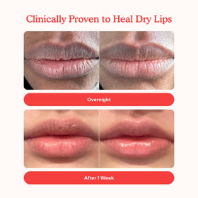 Tower 28 swatched on lips displays sheer burgundy tint and hydrating sheen