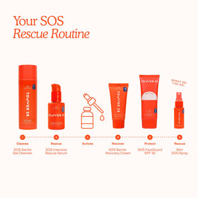 Tower 28 bottle staged in bathroom routine conveying gentle daily use