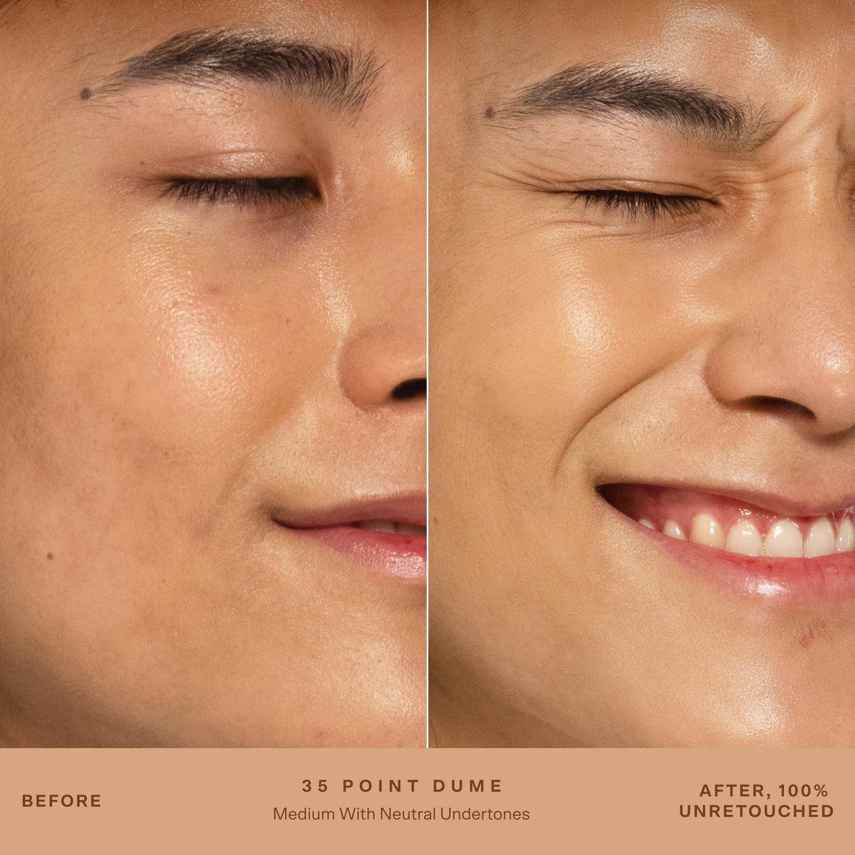 Tower 28 product on fingertips showing easy blending and buildable coverage