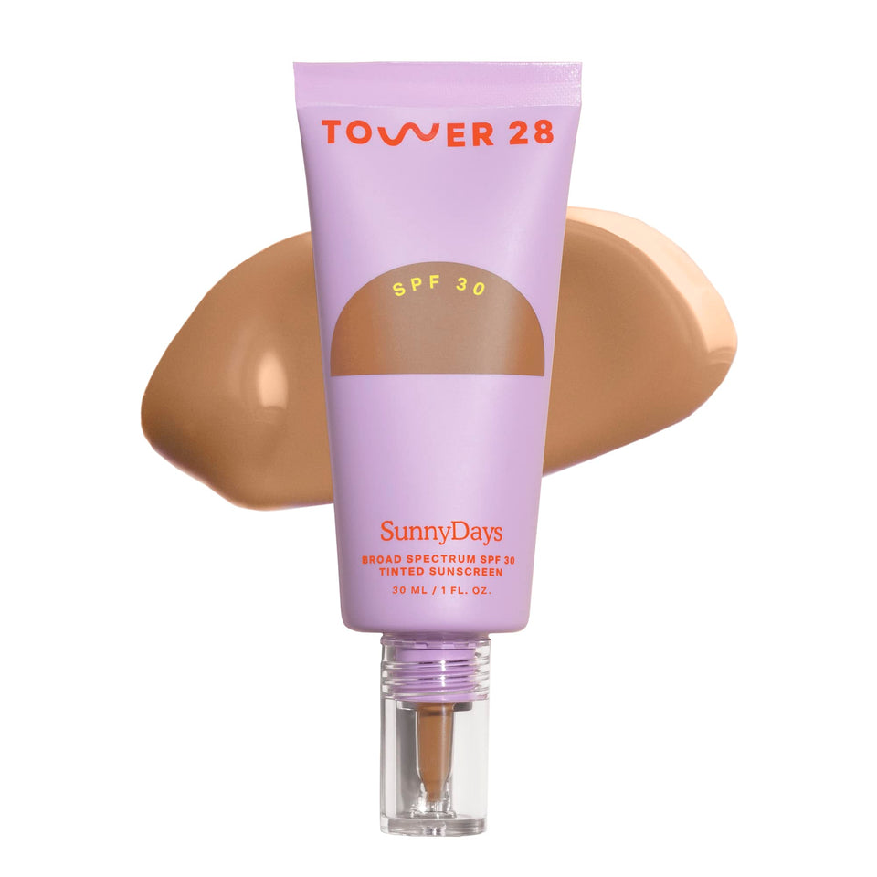 Tower 28 front tube view showing SPF 30 tinted moisturizer for daily sun protection