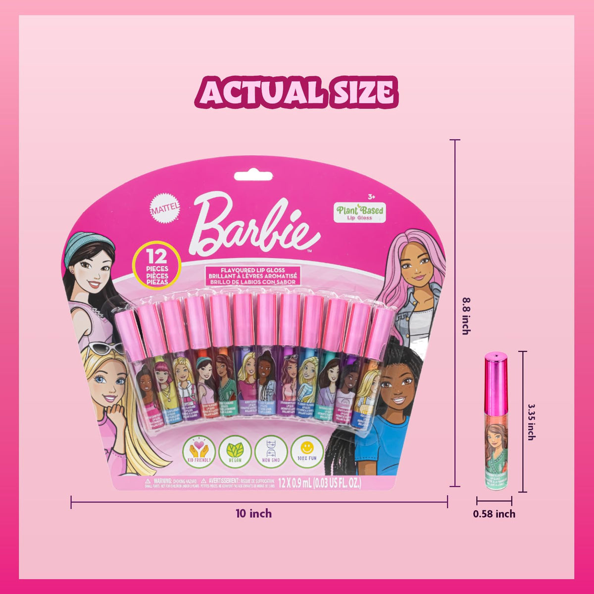 Townley Girl Barbie child handing gloss to friend, promotes group play