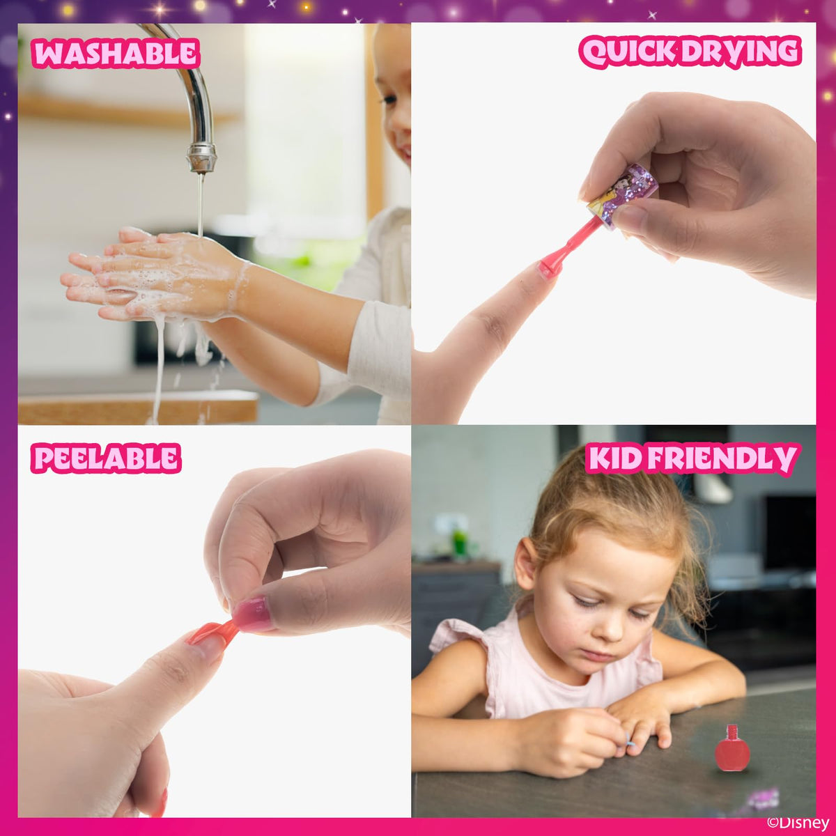 Townley Girl brush detail demonstrating a child-friendly applicator for neat painting