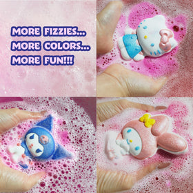 Townley Girl close-up of bath bomb texture, shows gentle ingredients