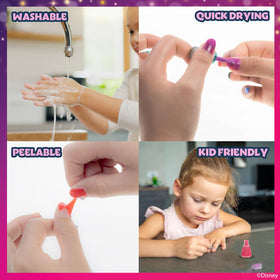 Townley Girl bottle and brush detail demonstrating easy application for small hands