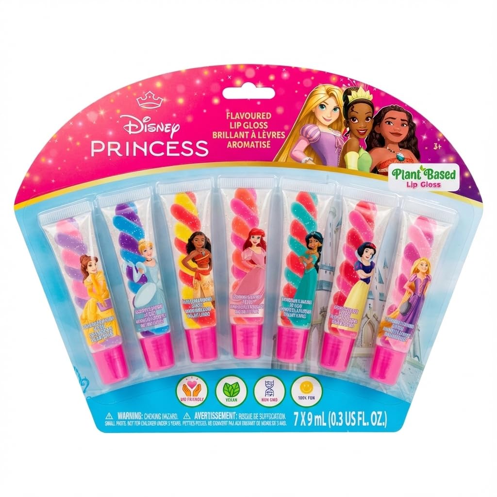Townley Girl front packaging showing seven glosses and Disney Princess branding, great gift-ready presentation