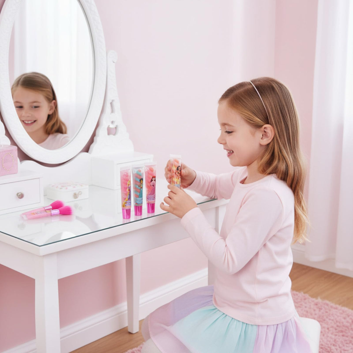 Townley Girl label close-up listing plant-based oils and waxes, highlights gentle ingredient choices
