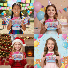 Townley Girl lip glosses at a sleepover with kids, fun social activity and dress-up enhancement