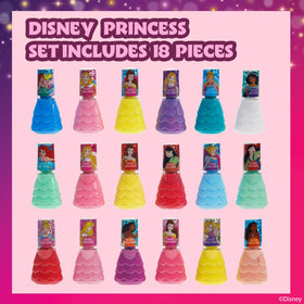Townley Girl open kit layout with all 18 colorful polish bottles for creative mixing