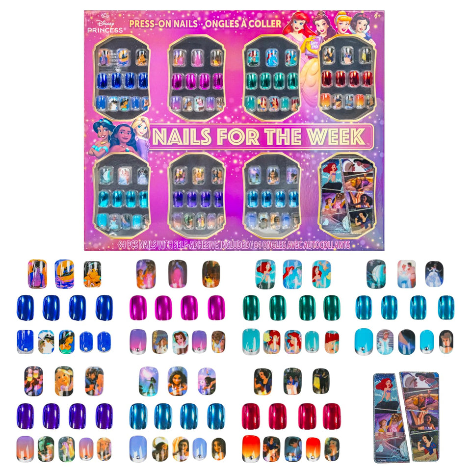 Townley Girl front packaging showing colorful kids press-on nails and characters, playful gift-ready