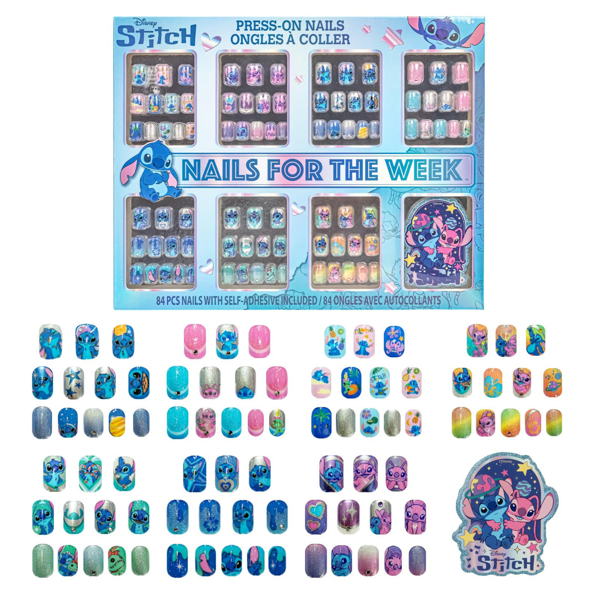 Townley Girl front packaging showing Stitch nail set and benefits