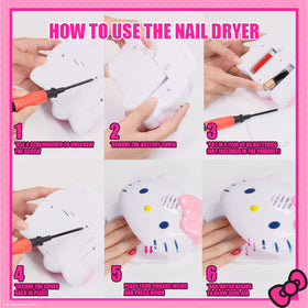 Townley Girl brush applying polish close-up demonstrating easy kid-friendly use