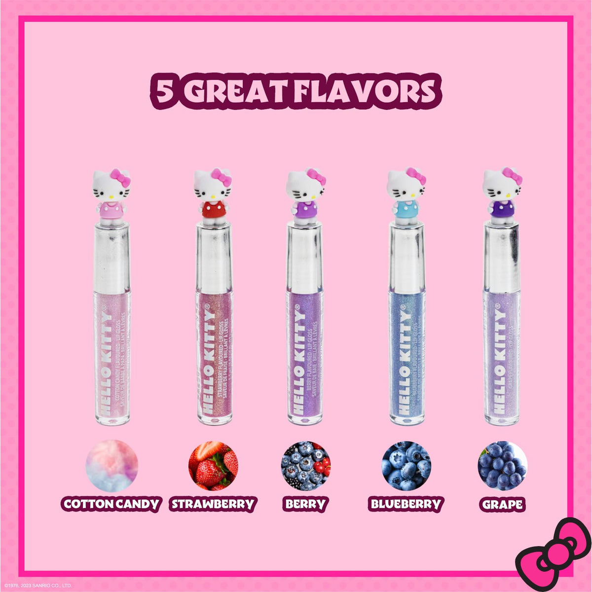 Townley Girl five tubes arranged to show color range and playful design benefits
