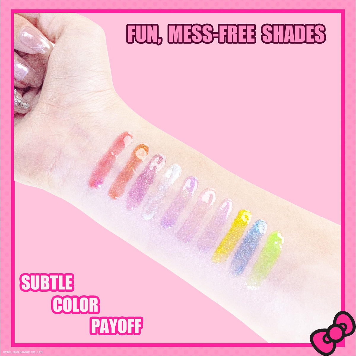 Townley Girl flavor labels and tube colors lined up — quick flavor recognition for kids