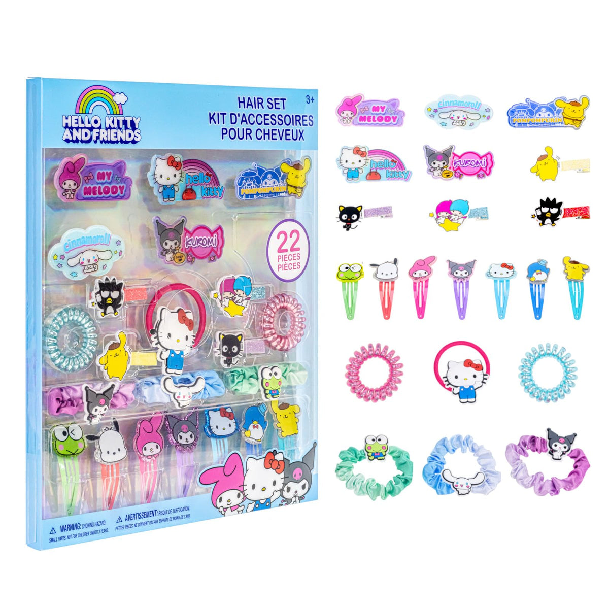 Townley Girl front packaging showing full Hello Kitty and friends set for gifting