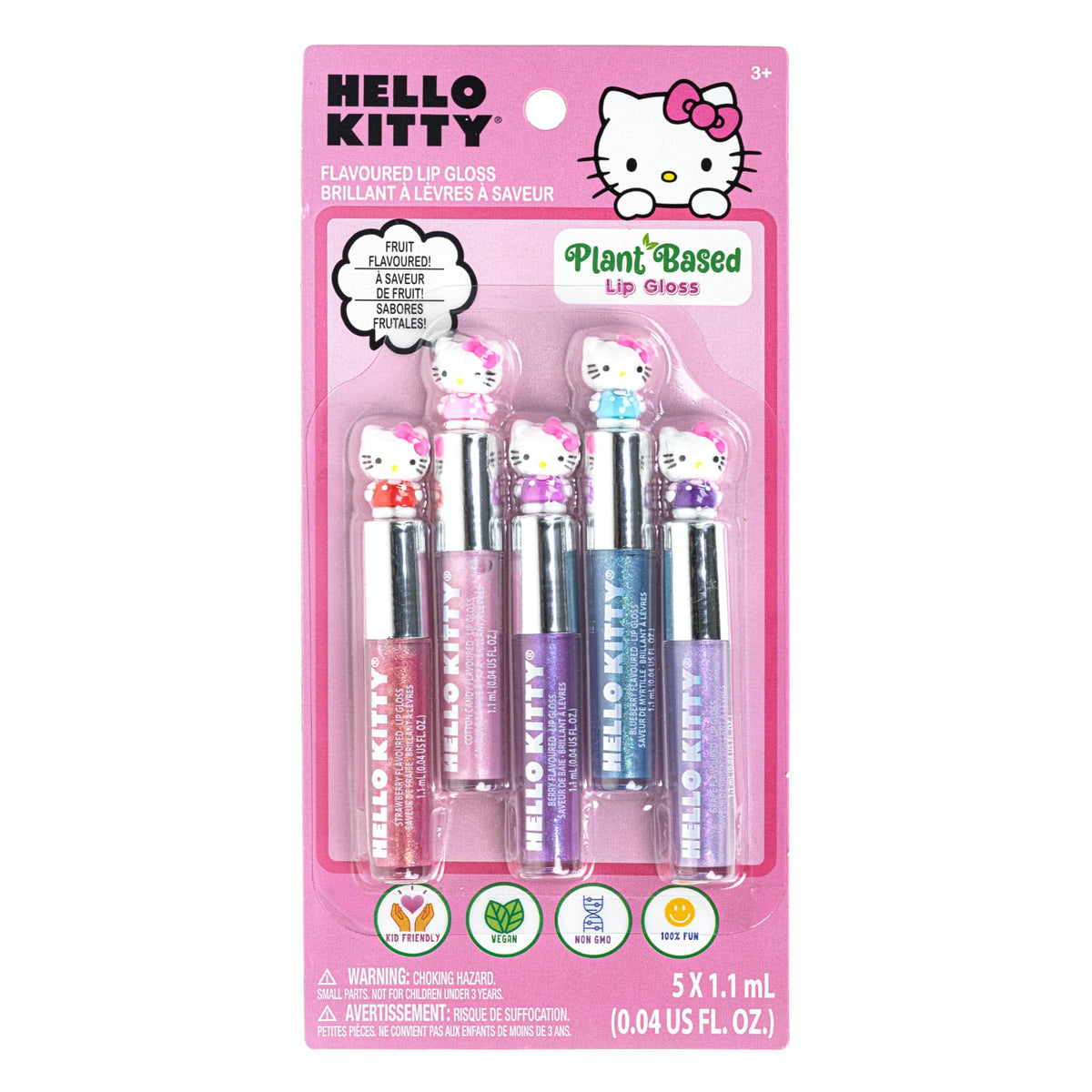 Townley Girl front packaging showing five Hello Kitty glosses and gift-ready appeal