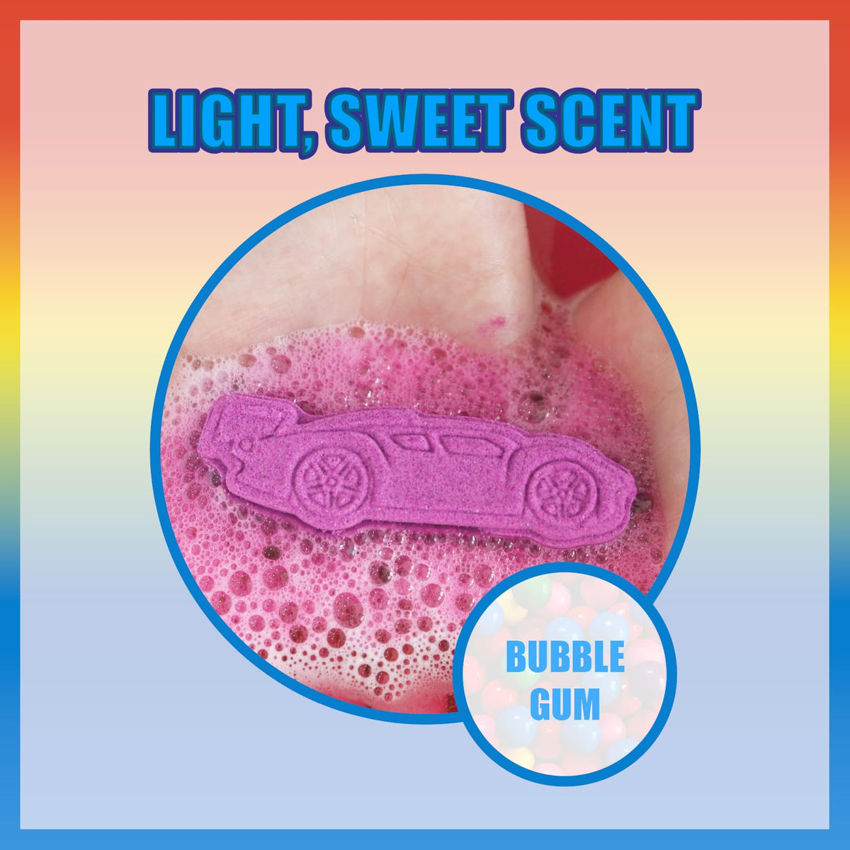 Townley Girl bath bomb fizzing in tub creating bubbles and excitement
