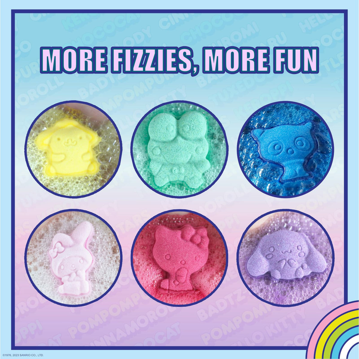Townley Girl Keroppi character bath bomb detail showing texture and color fun