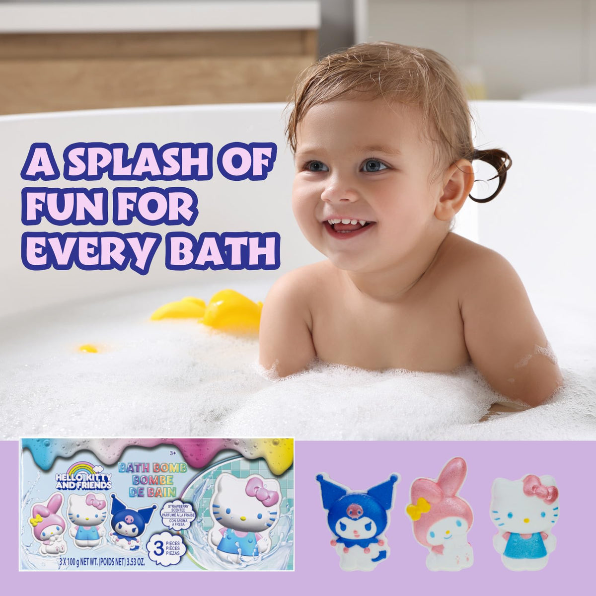 Townley Girl product label and age recommendation, clear safety info