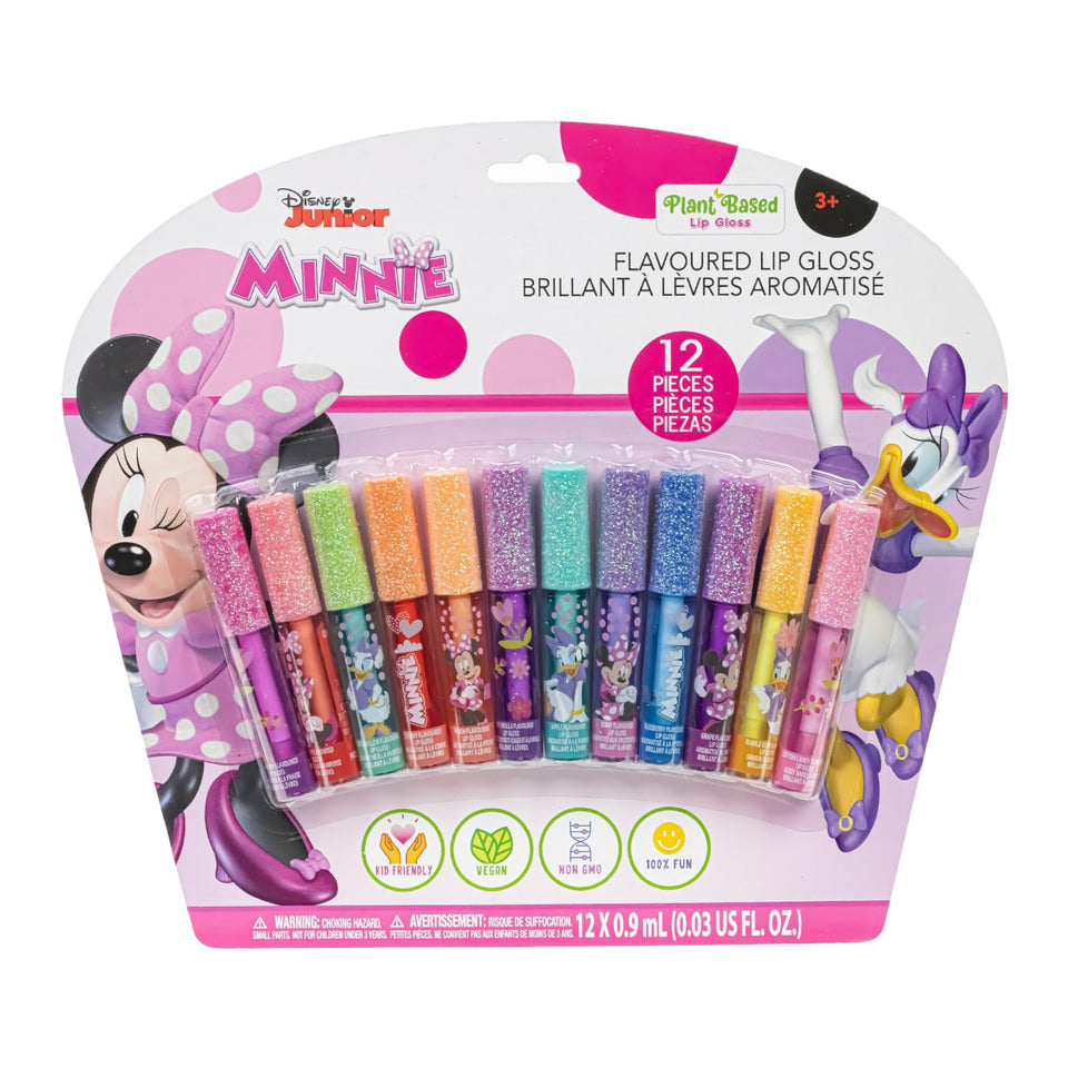 Townley Girl Minnie front packaging showing 12 tubes and colorful design for party-ready appeal