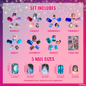 Townley Girl opened kit with all 84 nails displayed, easy selection and creative options