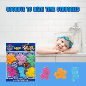 Townley Girl arranged six-character bath bombs, variety for multiple baths