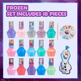 Townley Girl arranged diamond-shaped polish bottles displaying many shimmery and opaque colors for variety