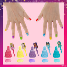 Townley Girl brush applying polish to fingernail demonstrating smooth, quick-dry coverage