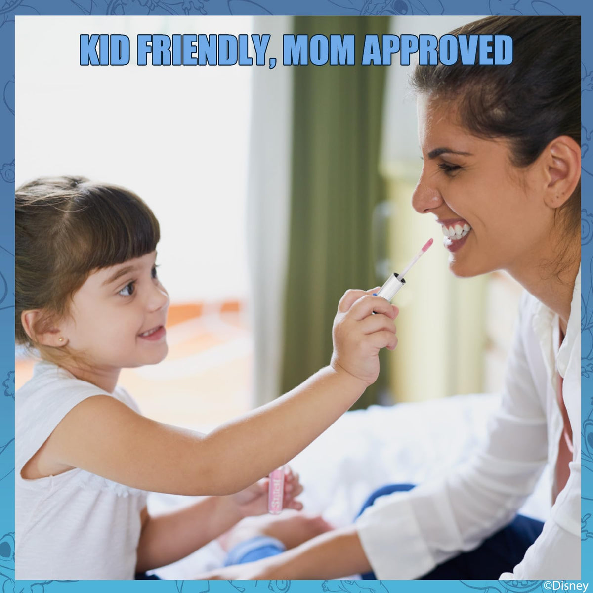 Townley Girl child applying gloss demonstrating easy use and tidy application