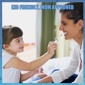 Townley Girl child applying gloss demonstrating easy use and tidy application
