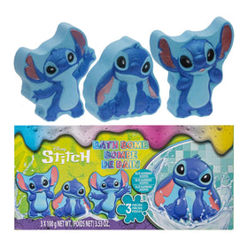 Townley Girl front packaging showing three colorful Stitch bath bombs, appealing gift
