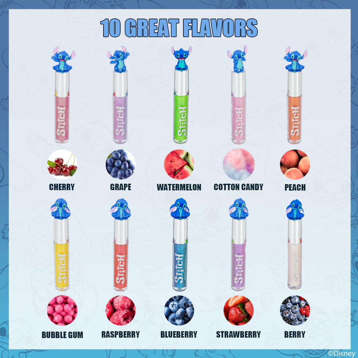 Townley Girl open tubes arranged to display colors and child-friendly applicators