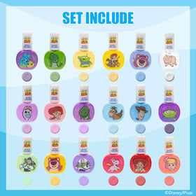 Townley Girl bottle label detail featuring Toy Story characters for collectible appeal