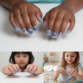 Townley Girl spread of different nail sizes for perfect fit