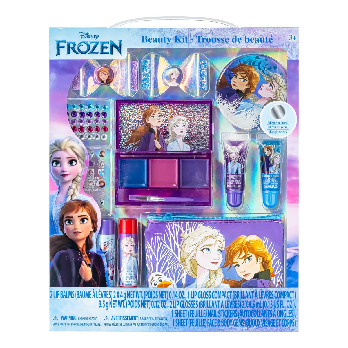Townley Girl front packaging showing Frozen characters and contents benefit: gift-ready presentation