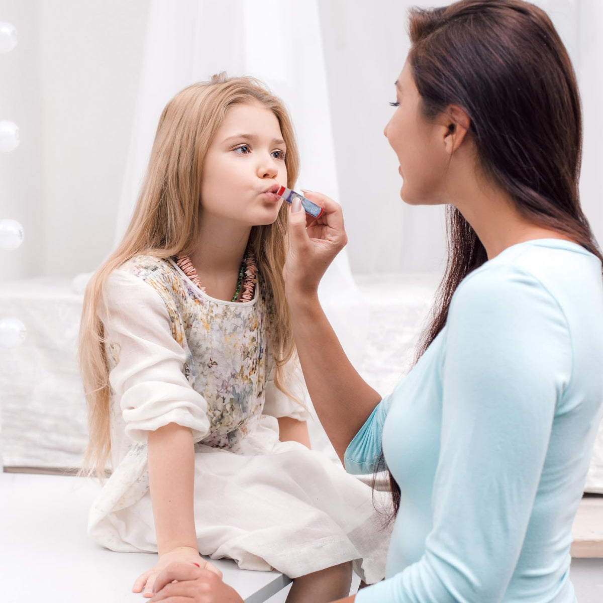 Townley Girl lip balm tubes displayed with flavor labels offering gentle moisturizing play